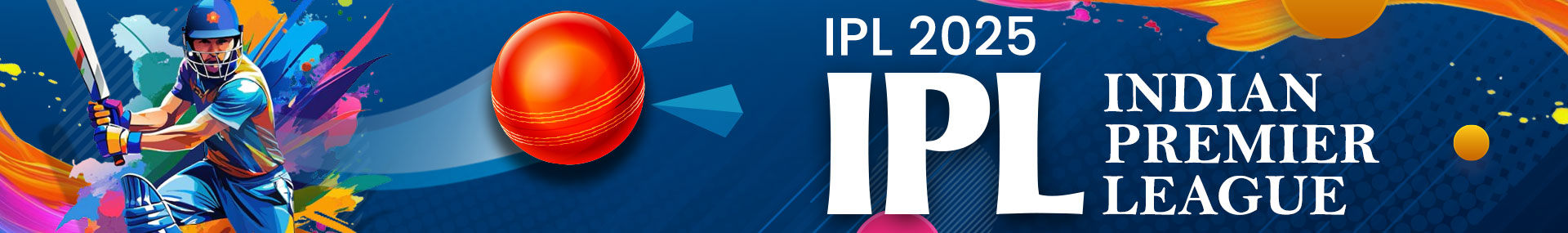 IPL 2025 Banner with cricket players